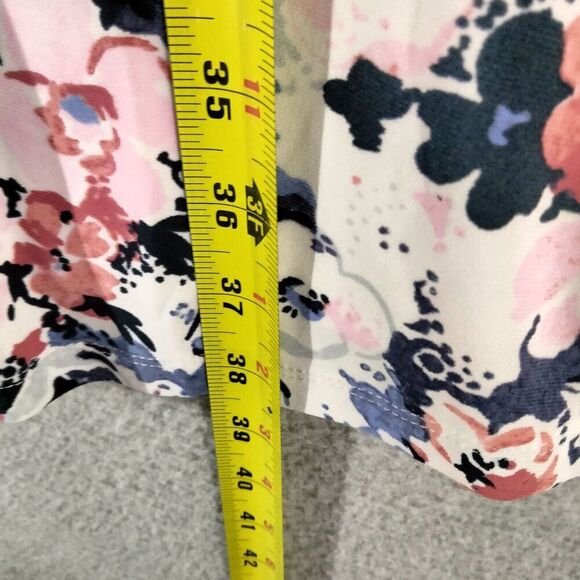 Lauren Ralph Lauren Faux Wrap Dress Womens Size 8 Multicolor Floral Sleeveless - Picture 4 of 12